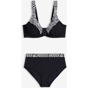 bonprix Minimizer-Bikini mit gepolsterten Trägern (2-tlg. Set)schwarz 44Damen