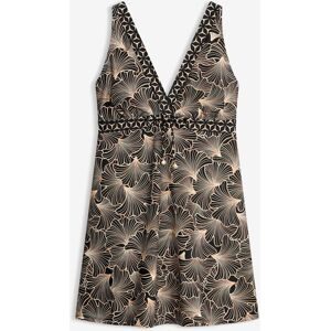 bonprix Badekleid mit V-Ausschnittschwarz 52Damen