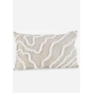 bonprix Kissen mit Strukturbeige 0 (Kissen 30/50 cm)false