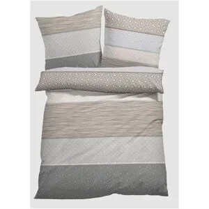 bonprix Lyocell-Bettwäschegrau 1 (1x 80/80 cm, 1x 135/200 cm)false