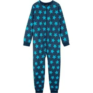 bonprix Schlafoverall aus reiner Bio-Baumwolleblau 152Knaben