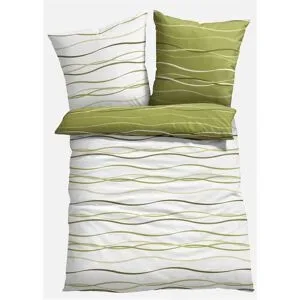 bonprix Wendbare Linon-Bettwäschegrün 3 (2x 80/80 cm, 1x 200/200 cm)false