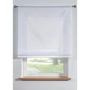 bonprix Faltrollo einfarbig, in vielen Größenweiß 4 (H/B: 130/80 cm)false