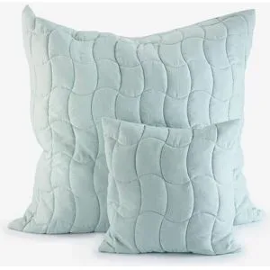 bonprix Kissenbezug mit moderner Steppung (2er Pack)blau 1 (2er Pack Kissenhüllen 40/40 cm)false