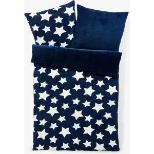 bonprix Wendbare Cashmere Touch Bettwäscheblau 2 (1x 80/80 cm, 1x 155/220 cm)false