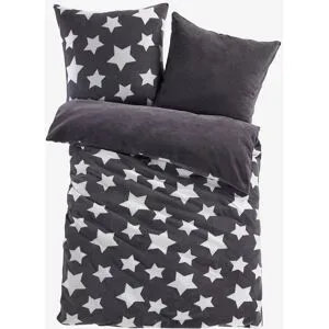 bonprix Wendbare Cashmere Touch Bettwäschegrau 2 (1x 80/80 cm, 1x 155/220 cm)false