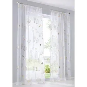 bonprix Gardine mit Glanz Druck (1er Pack)gold 1 (H/B: 145/140 cm)false