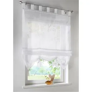 bonprix Transparentes Raffrollo einfarbigweiß 6 (H/B: 170/140 cm)false