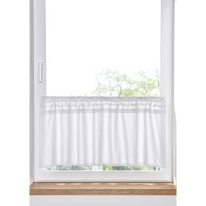bonprix Bio Baumwoll Scheibengardine mit Spitzenkanteweiß 1 (H/B: 30/90 cm)false