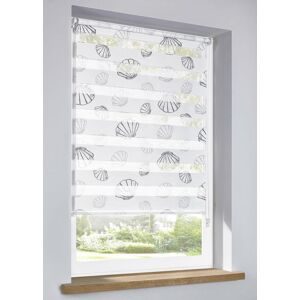 bonprix Doppelrollo mit Muscheldruckweiß 1 (H/B: 130/45 cm)false