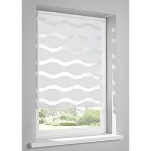 bonprix Doppelrollo mit Wellenweiß 10 (H/B: 220/90 cm)false