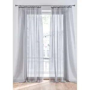 bonprix Gardinen aus leichtem Voile (2er Pack)silber 3 (H/B: 225/150 cm)false
