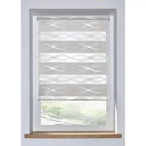 bonprix Jacquard Doppelrollo zweifarbigbeige 1 (H/B: 130/45 cm)false