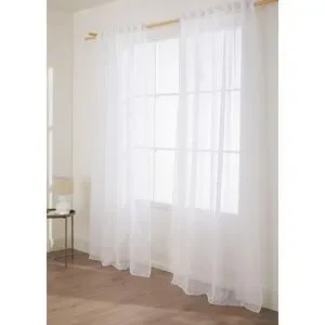 bonprix Jacquard Gardine mit Längsstreifen (1er Pack)weiß 3 (H/B: 225/130 cm)false
