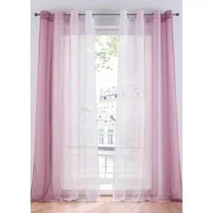 bonprix Gardinen aus leichtem Voile, auch in extra lang (2er Pack)lila 1 (H/B: 145/144 cm)false