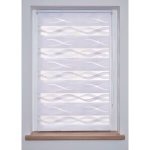 bonprix Jacquard Doppelrollo zweifarbigweiß 9 (H/B: 200/80 cm)false
