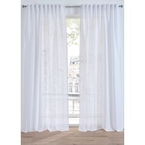 bonprix Vorhang Leinen-Optik normal und extra breit (1er Pack)weiß 5 (H/B: 145/290 cm)false