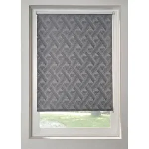 bonprix Jacquard Verdunkelungsrollo mit grafischem Mustergrau 5 (H/B: 150/80 cm)false