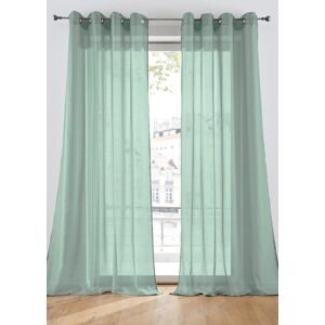 bonprix Gardine aus feiner Batist Struktur (1er Pack)grün 1 (H/B: 145/140 cm)false