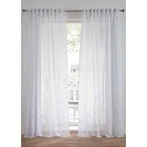 bonprix Gardine mit recyceltem Polyester (1er Pack)weiß 1 (H/B: 145/130 cm)false