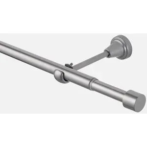 bonprix Gardinenstange ausziehbar für Wand-und Deckenmontagesilber 1 (70-120 cm)false