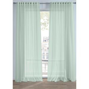 bonprix Gardine aus feiner Batist Struktur (1er Pack)grün 6 (H/B: 295/140 cm)false