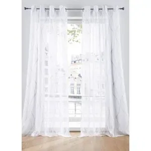 bonprix Gardine mit Wellen, auch in extralang (1er Pack)weiß 5 (H/B: 265/144 cm)false