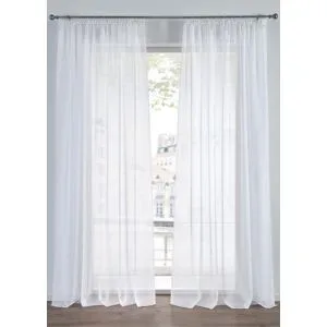 bonprix Gardinen aus leichtem Voile (2er Pack)weiß 2 (H/B: 175/150 cm)false