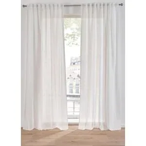 bonprix Gardine mit Struktur, auch in extra lang (1er Pack)weiß 2 (H/B: 175/140 cm)false