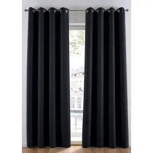 bonprix Abdunkelnder Vorhang, in vielen Größen (1er Pack)schwarz 5 (H/B: 145/270 cm)false