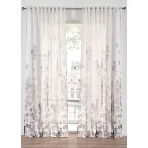 bonprix Gardine mit Druck (1er Pack)weiß 4 (H/B: 245/135 cm)false