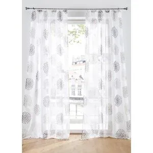 bonprix Gardine aus leichtem Voile, auch in extra lang (1er Pack)braun 6 (H/B: 295/144 cm)false