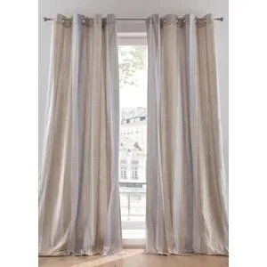 bonprix Blickdichter Vorhang mit recyceltem Polyester (1er Pack)beige 1 (H/B: 145/135 cm)false