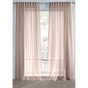 bonprix Gardine aus feiner Batist Struktur (1er Pack)grau 2 (H/B: 175/140 cm)false