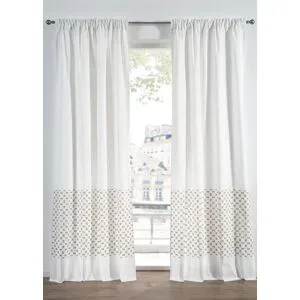 bonprix Vorhang aus Bio Baumwolle (1er Pack)weiß 4 (H/B: 245/110 cm)false
