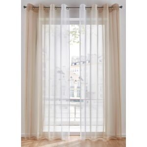bonprix Gardinen aus leichtem Voile, auch in extra lang (2er Pack)beige 1 (H/B: 145/144 cm)false
