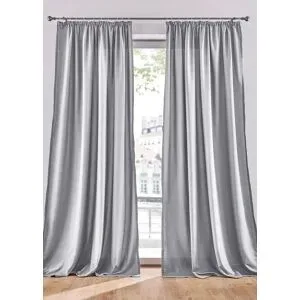 bonprix Pflegeleichte Vorhänge mit recyceltem Polyester (2er Pack)grau 5 (H/B: 265/140 cm)false