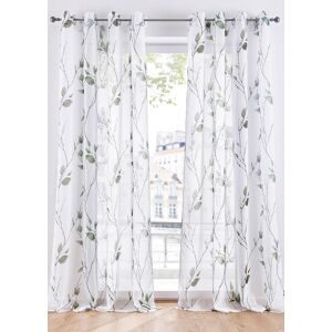 bonprix Gardine aus leichtem Voile, auch in extra lang (1er Pack)grün 2 (H/B: 175/144 cm)false