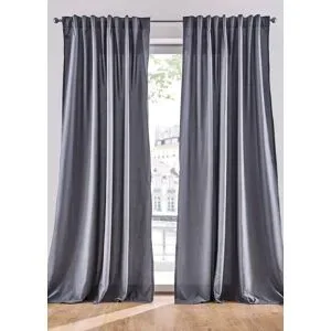 bonprix Pflegeleichte Vorhänge aus recyceltem Polyester (2er Pack)grau 2 (H/B: 175/140 cm)false
