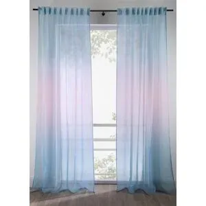 bonprix Gardine mit Farbverlauf (1er Pack)blau 4 (H/B: 245/140 cm)false