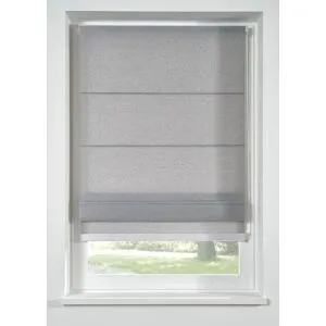 bonprix Faltrollo zum Bohren an Wand oder Fenstersturzsilber 3 (H/B: 130/70 cm)false