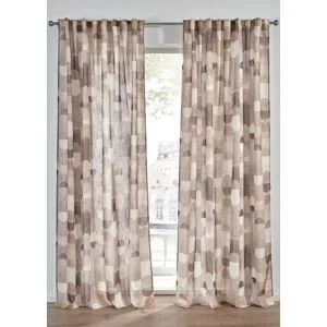 bonprix Vorhang mit recyceltem Polyester (1er Pack)beige 2 (H/B: 175/135 cm)false