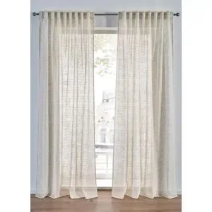 bonprix Jacquard Vorhang mit Struktur, auch in extra lang (1er Pack)beige 2 (H/B: 175/135 cm)false