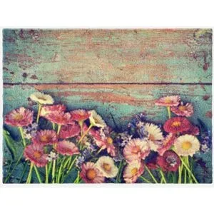 bonprix Fußmatte mit floralem Designpink 1 (38/59 cm)false