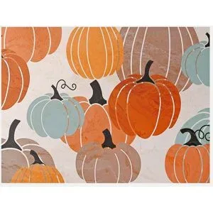 bonprix Waschbare Fußmatte mit Kürbis- Designbunt 4 (50/150 cm)false
