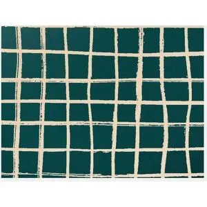 bonprix Waschbare Fußmatte mit graphischem Designpetrol 3 (90/120 cm)false