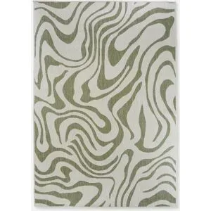 bonprix In-und Outdoor Teppich mit graphischer Musterunggrün 5 (200/300 cm)false