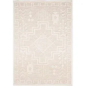 bonprix Baumwoll-Teppich mit Struktur und orientalischem Musterbeige 4 (120/180 cm)false