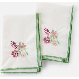bonprix Stoffservietten aus Bio-Baumwolle (2er Pack)weiß false