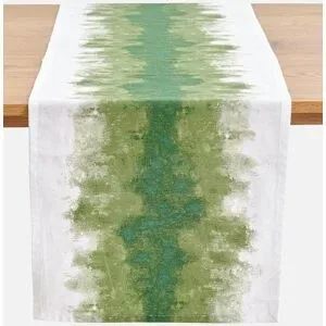 bonprix Tischläufer aus Bio-Baumwollegrün 2 (LxB 160/40 cm)false